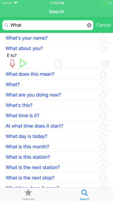 Learn Italian Quick Phrases screenshot 1