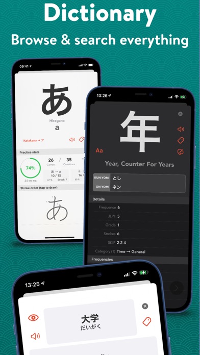 Learn Japanese Kanji: Benkyō screenshot 2