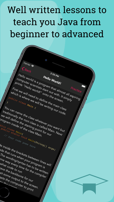 Learn Java Coding Lessons App screenshot 5
