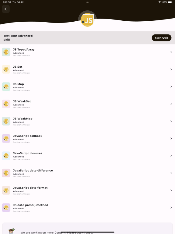 Learn JavaScript Coding [PRO] screenshot 3