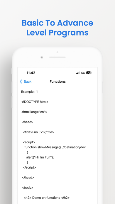 Learn Js, Php, Html, Css screenshot 1