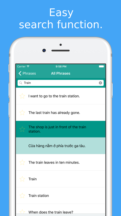 Learn Northern & Southern Vietnamese Phrasebook screenshot 1