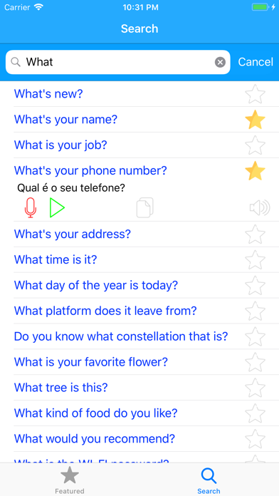 Learn Portuguese Phrases Lite screenshot 1