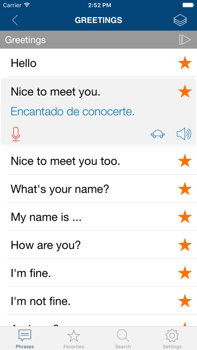 Learn Spanish Phrases screenshot 4