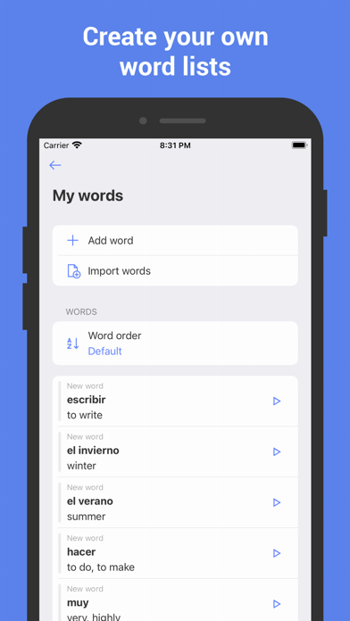 Learn Spanish with flashcards! screenshot 4