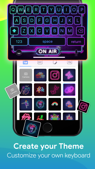 Led Color Keyboard - SnapKey screenshot 1