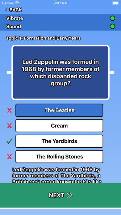 Led Zeppelin Trivia screenshot 1
