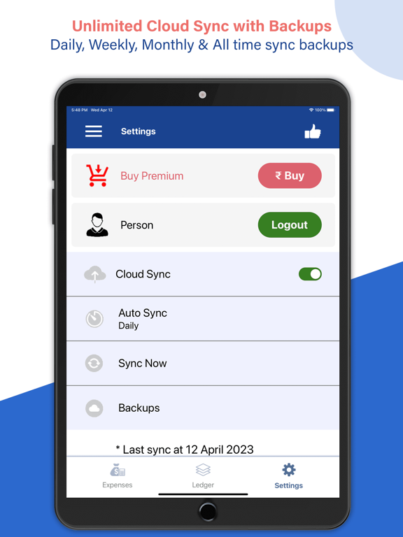 Ledger Book Expense Manager screenshot 2