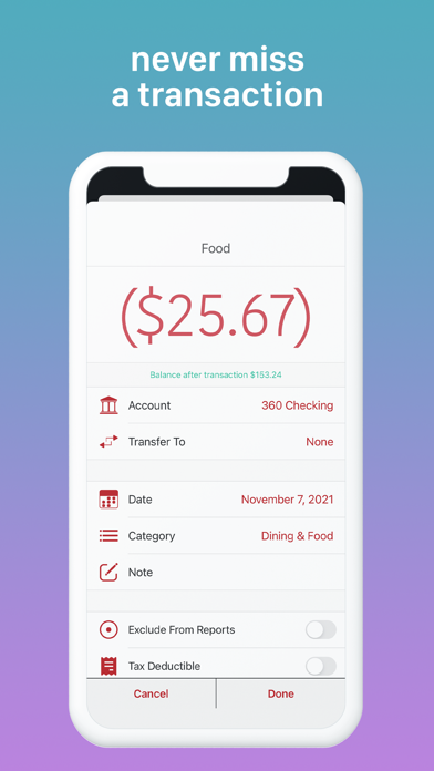 Ledger - Money, Budget Tracker screenshot 1