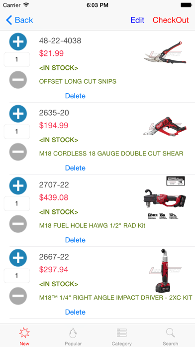 Lee's Tools for Milwaukee Electric screenshot 2