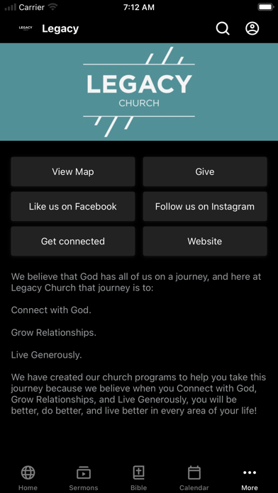 Legacy Church App screenshot 1