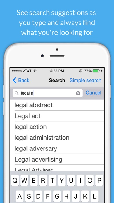Legal Dictionary screenshot 1