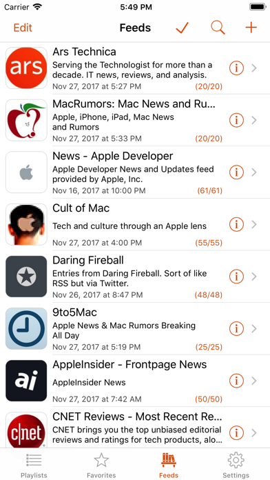 Legi (RSS Feed Reader) screenshot 5