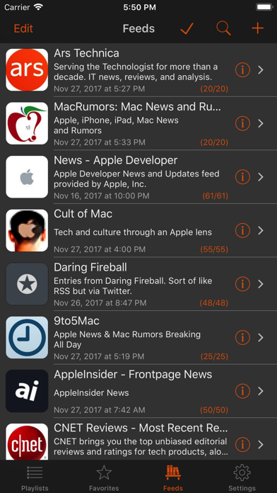 Legi (RSS Feed Reader) screenshot 1