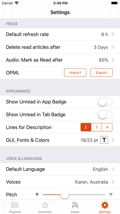Legi (RSS Feed Reader) screenshot 2