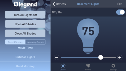 Legrand Lighting Control screenshot 2