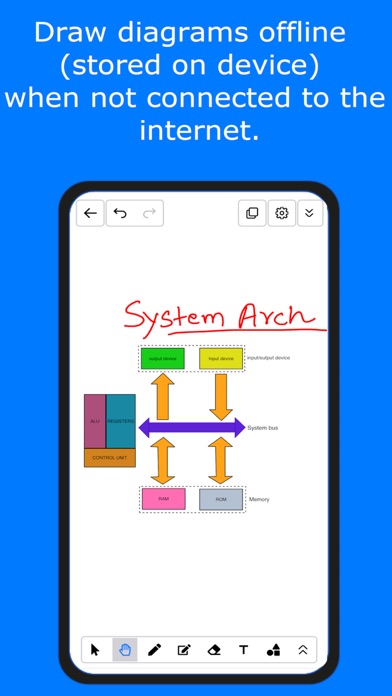 Lekh: whiteboard & diagramming screenshot 1