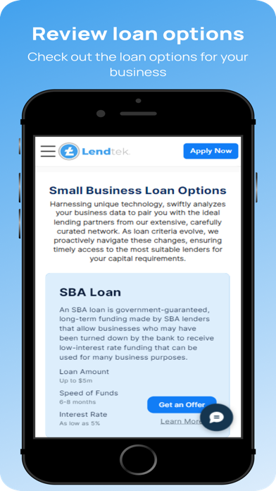 Lendtek: Small Business Loans screenshot 2