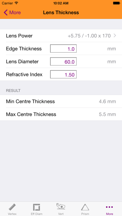 Lens Calc - Optical Dispensing screenshot 4