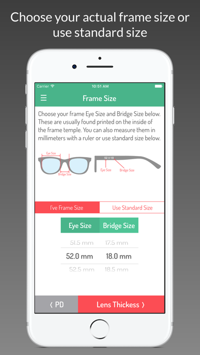 Lens Thickness by GlassifyMe screenshot 2