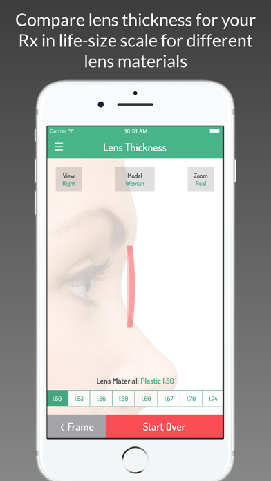 Lens Thickness by GlassifyMe screenshot 1