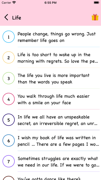 Lessons in Life Quotes screenshot 2