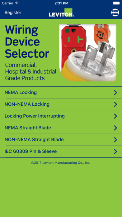 Leviton Wiring Device Selector screenshot 5