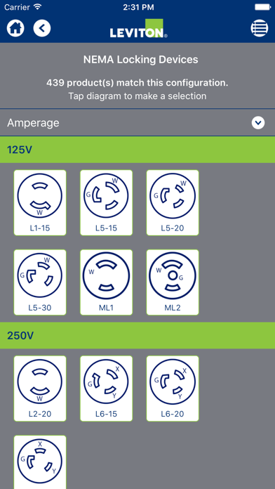 Leviton Wiring Device Selector screenshot 4