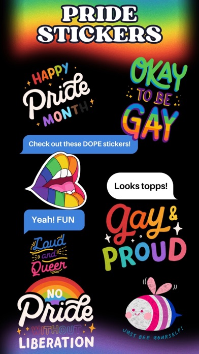 LGBTQ+ Pride Month Stickies screenshot 4