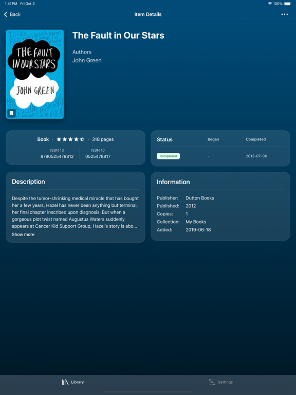 Libib screenshot 1