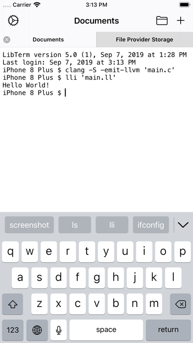 LibTerm screenshot 2