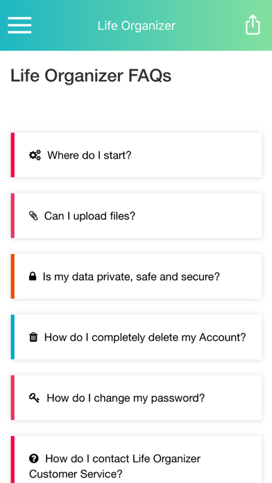 Life Organizer & Estate Plan screenshot 2