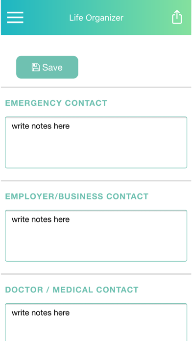 Life Organizer & Estate Plan screenshot 3