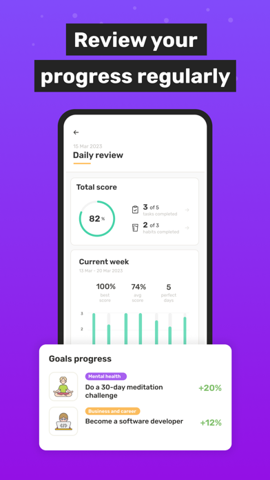 Lifebooster: Goals Setting screenshot 1