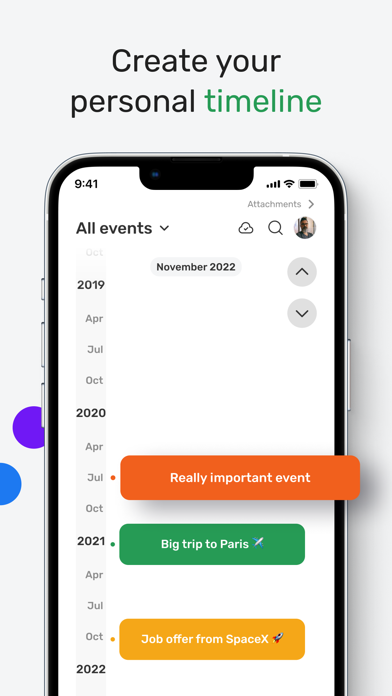 Lifely: timeline maker journal screenshot 7