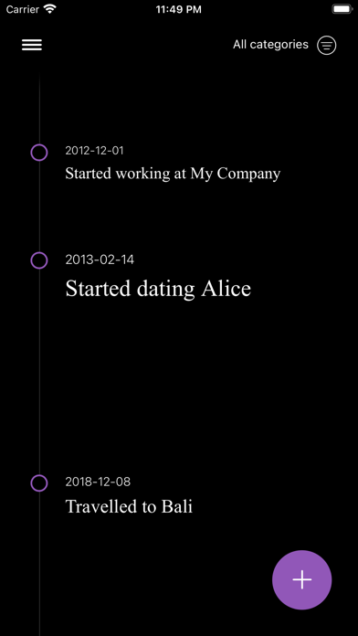 LifeTime-Line screenshot 1