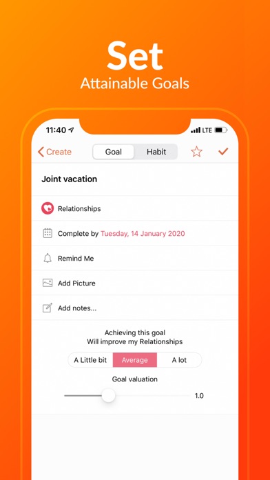 LifeWheel Balance—Goal Setting screenshot 4