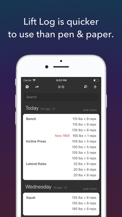 Lift Log: #1 Weightlifting Log screenshot 5