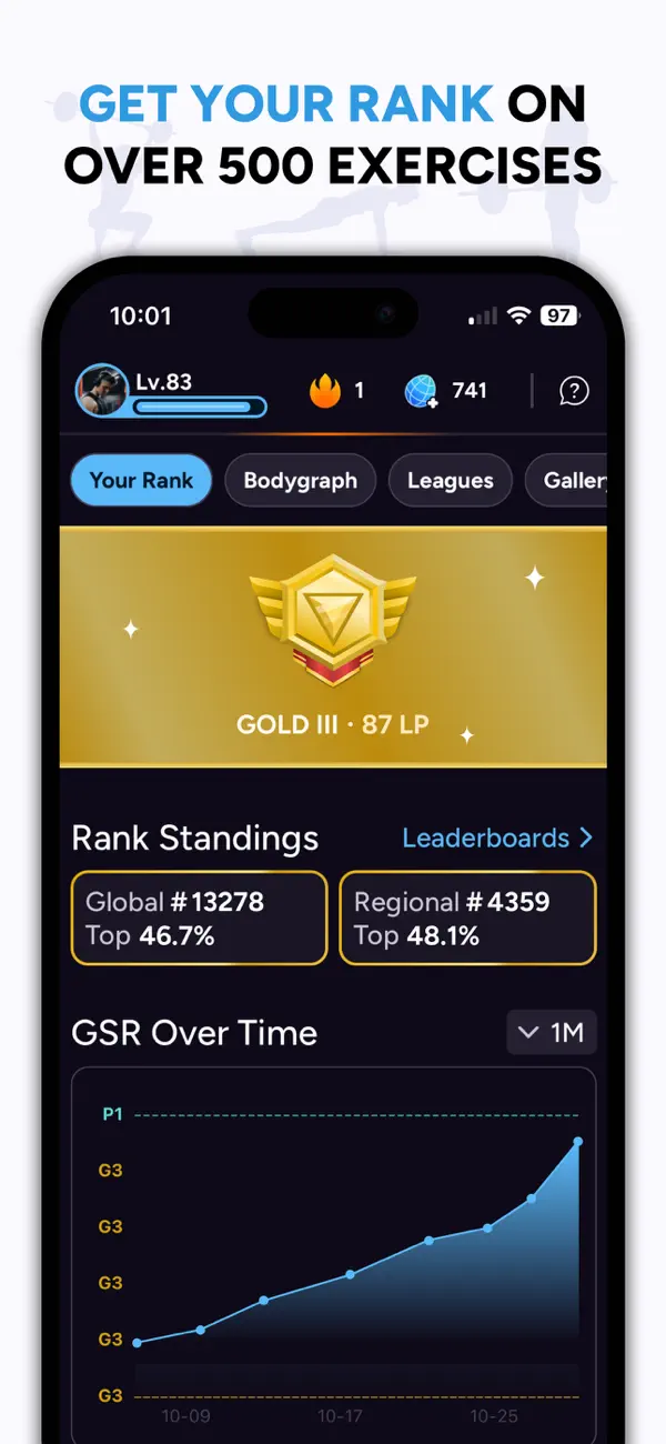 Liftoff - Ranked Gym Workouts screenshot 4