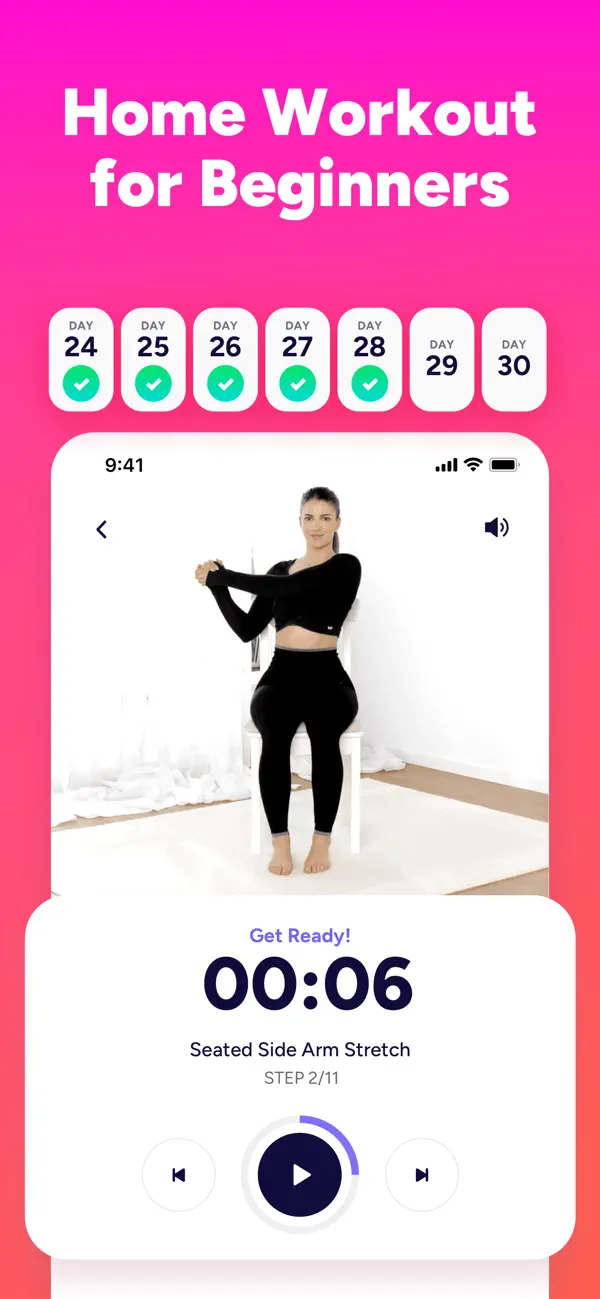 Light: Chair Yoga Plan screenshot 3