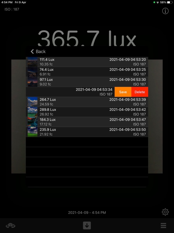 Light Meter - Brightness Calc screenshot 1