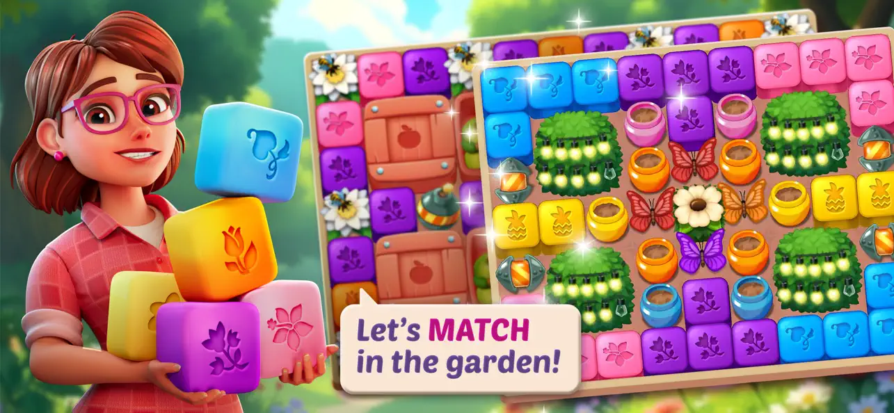 Lily’s Garden: Match & Design screenshot 4