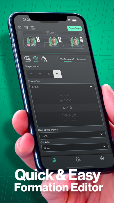 Lineup builder screenshot 1