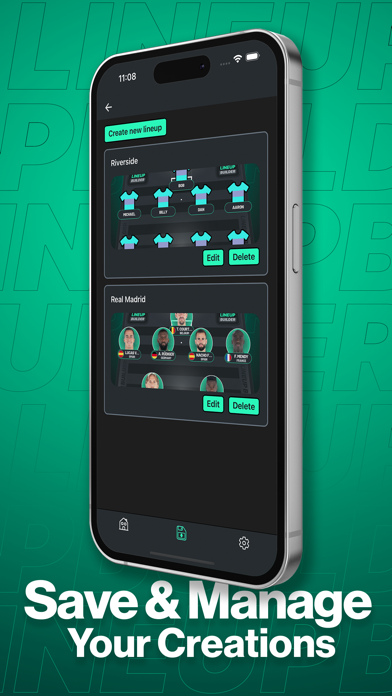 Lineup builder screenshot 2