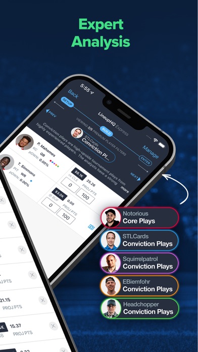 LineupHQ FanDuel DFS Optimizer screenshot 6