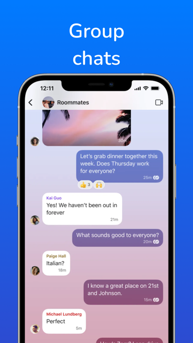 Link Messenger stories, calls screenshot 1