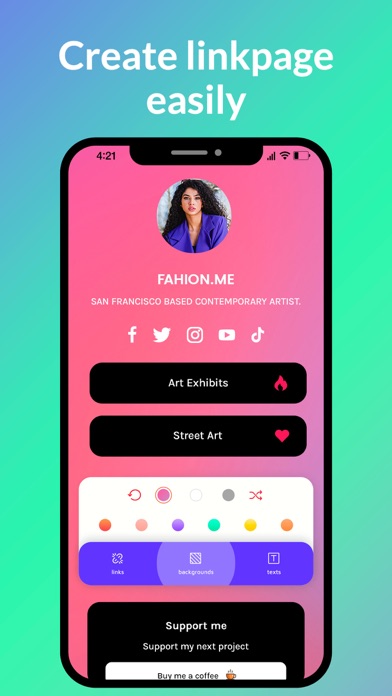 Linkfly: Link Bio Landing Page screenshot 3