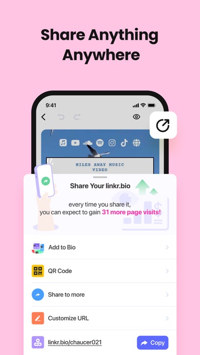 Linkr: Link in Bio for Creator screenshot 1