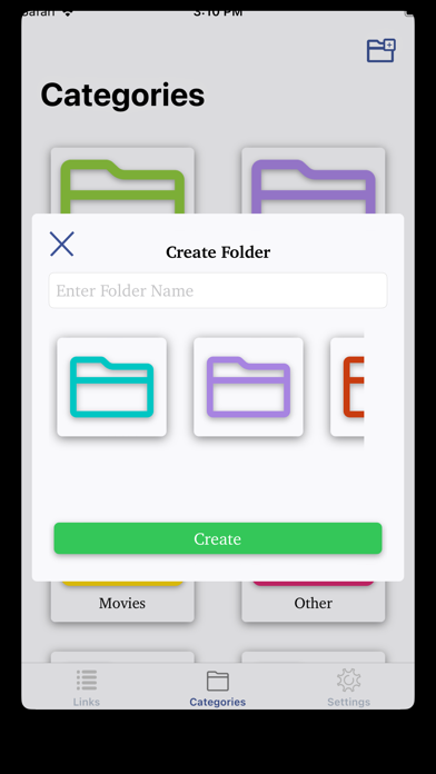Links Manager screenshot 1