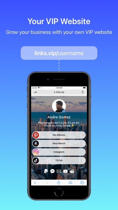 Links VIP -  Link in bio tree screenshot 1